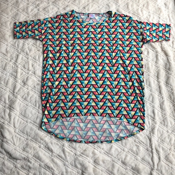 LuLaRoe Tops - Lularoe women’s medium top Irma multi color geo